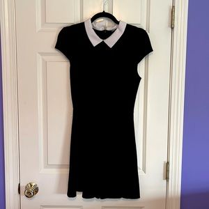 Design Lab black dress with prim collar size L